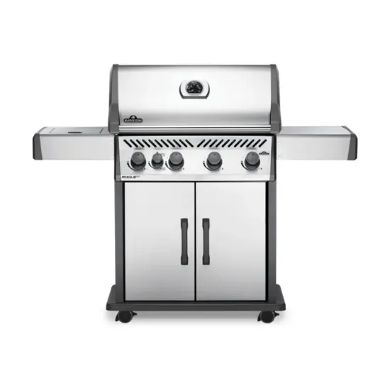 Picture of Rogue® XT 525 Propane Gas Grill with Infrared Side Burner, Stainless Steel