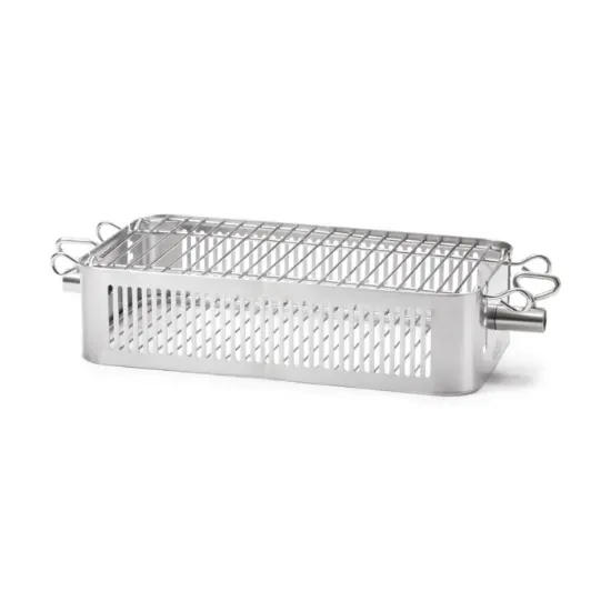 Picture of Adjustable Stainless Steel Rotisserie Basket