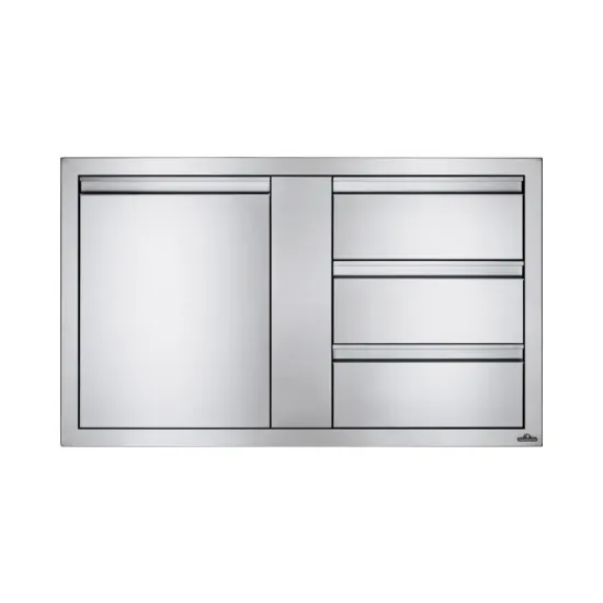 Picture of 42" X 24" Large Single Door & Triple Drawer