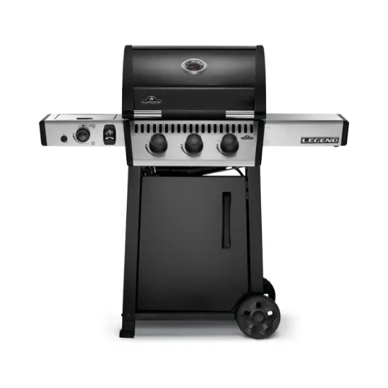 Picture of Legend 365 Propane Gas Grill with Infrared Side Burner & Front Door, Stainless Steel