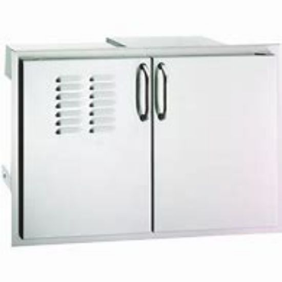 Picture of Double Doors with Tank Tray,  Louvers & Dual Drawers | 33930S-12T | FireMagic Grills