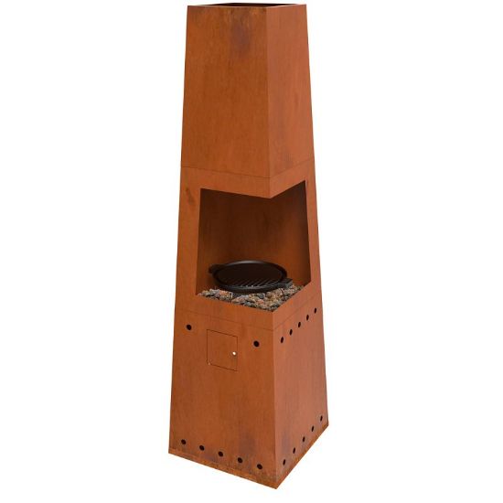 Picture of Casa Mia Tempo Gas Chiminea With Cooking Griddle | Casa Mia