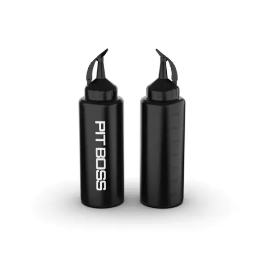 Picture of PB Black Squeeze Bottles 2pk | Pit Boss Grills